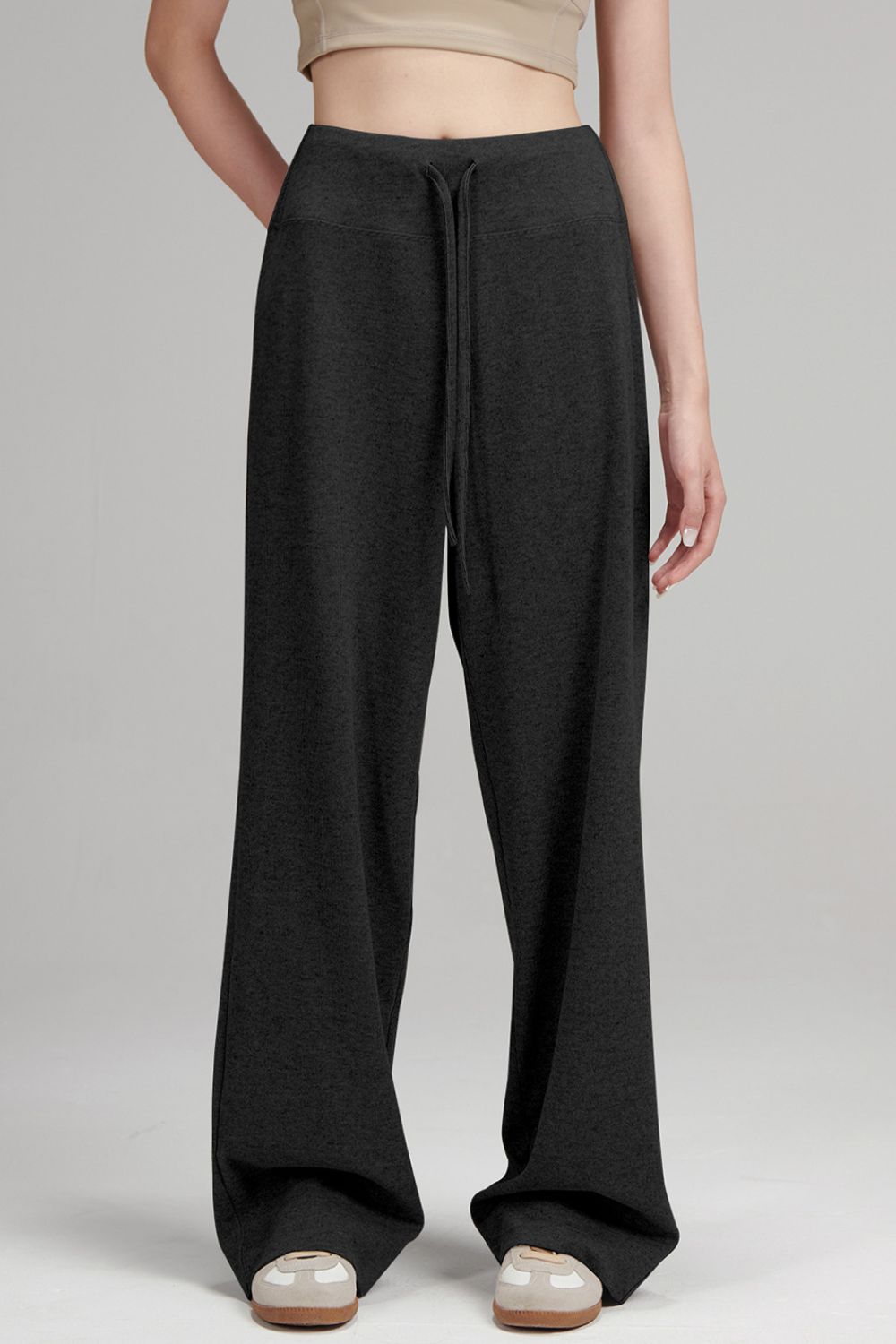 Drawstring Wide Leg Pants