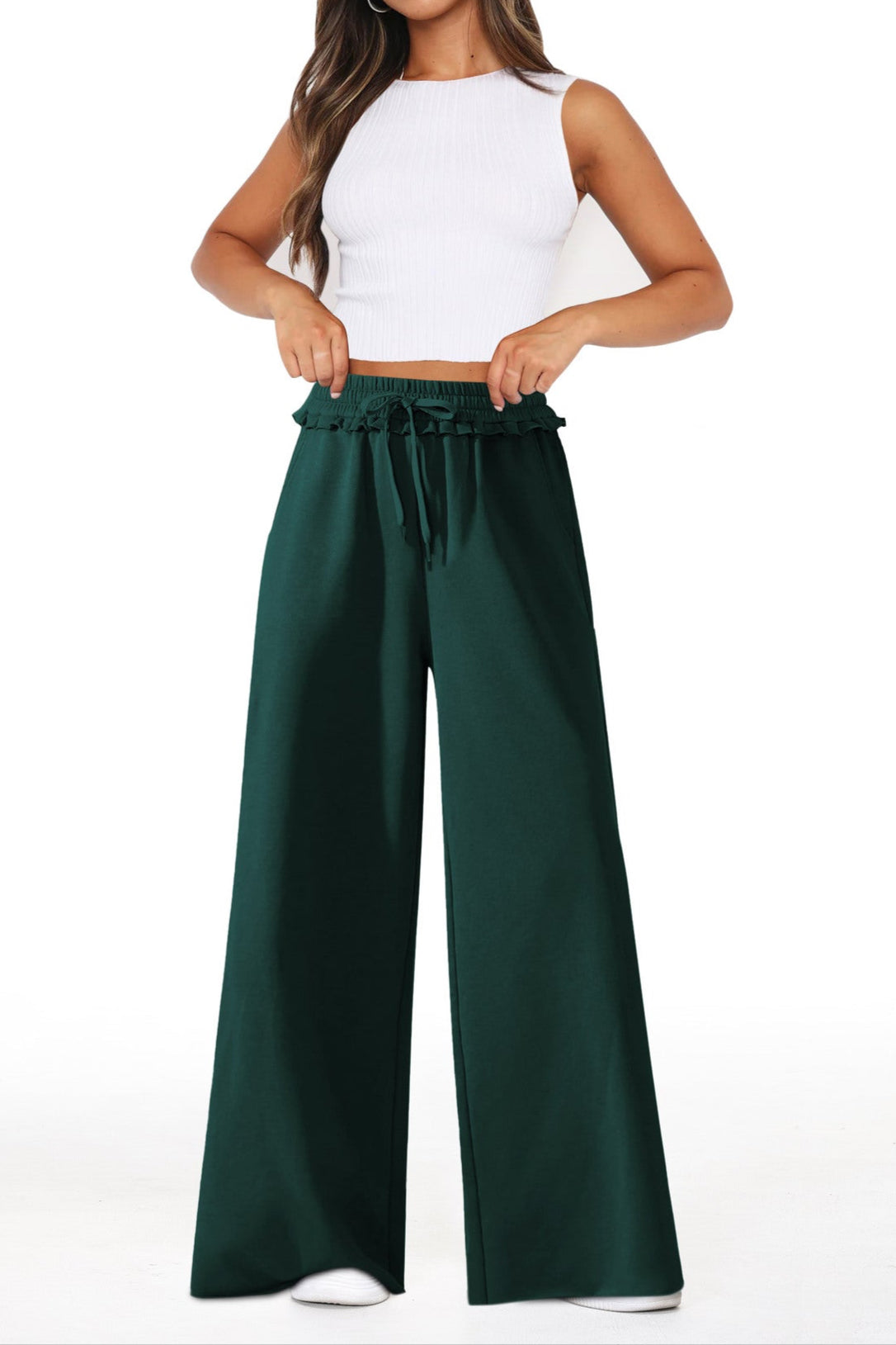 High Waist Wide Leg Pants