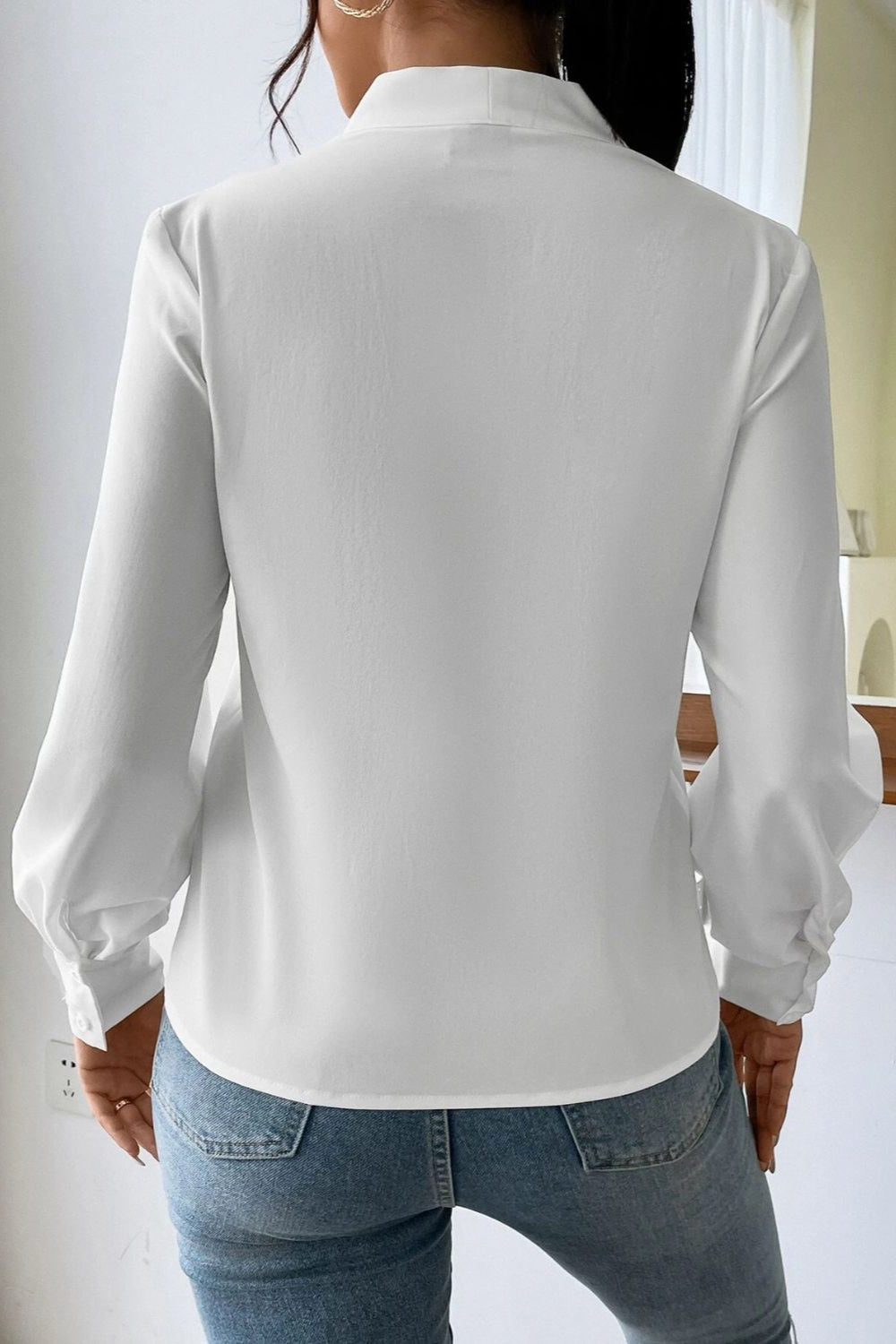 V Neck Long Sleeve Top