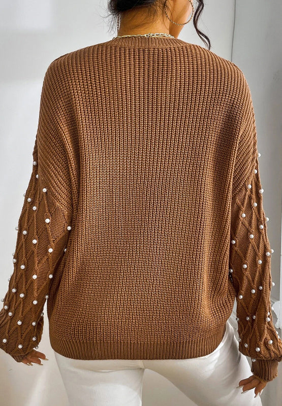 Pearl Sleeve Sweater back