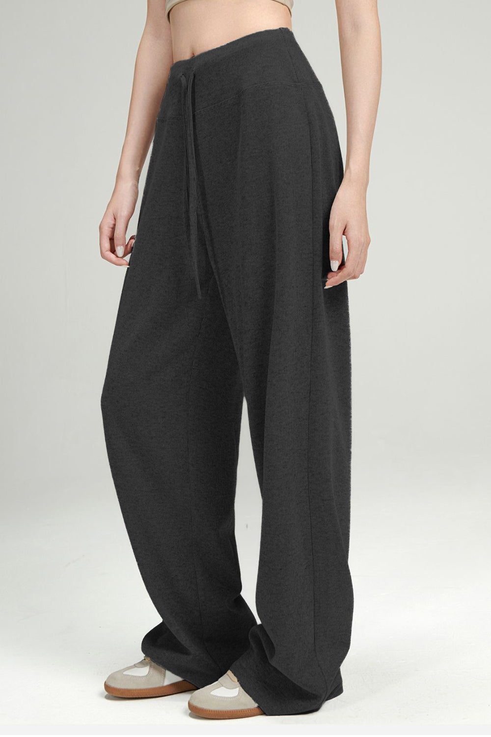 Drawstring Wide Leg Pants