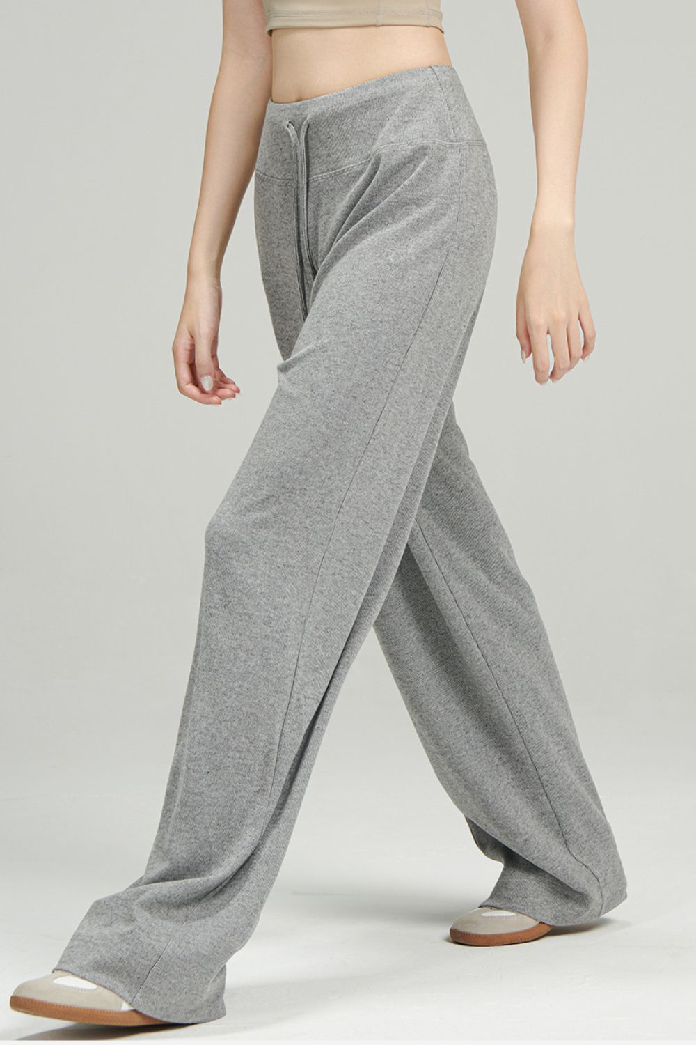 Drawstring Wide Leg Pants